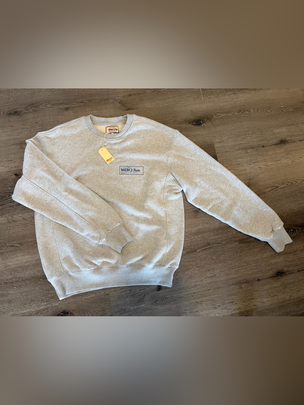 NWT Merci Paris - Men's Light Gray Crewneck Sweatshirt